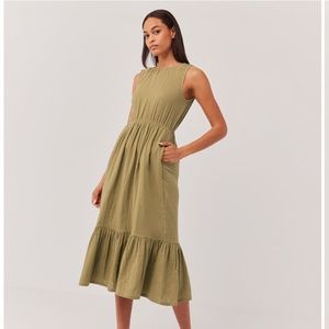 Pact Coastal Cutout Midi Dress